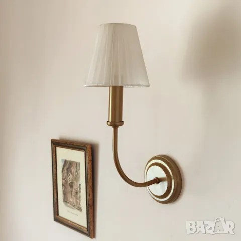 Класически полилей/винтидж, шаби шик, рустик, прованс тип свещ с 5 рамена, с/без /текстилни абажури , снимка 6 - Полилеи - 47675655