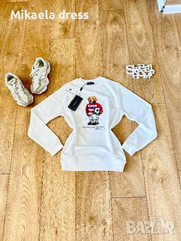 Нов син памучен суичър на Polo Ralph Lauren. Суперсвеж и готов за носене. Подходящ за всекидневието., снимка 7 - Суичъри - 52150525