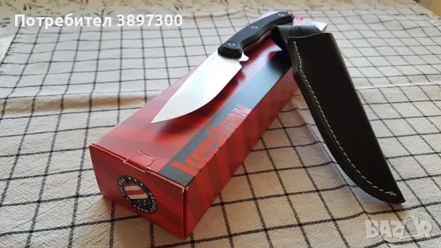 Американски фиксиран нож Kershaw Diskin Hunter, снимка 3 - Ножове - 56422965