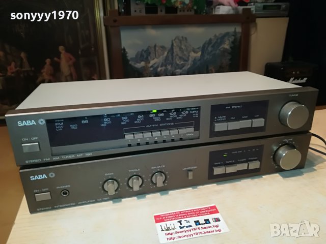 saba tuner+saba amplifier-внос germany 0706221200, снимка 4 - Ресийвъри, усилватели, смесителни пултове - 37007844