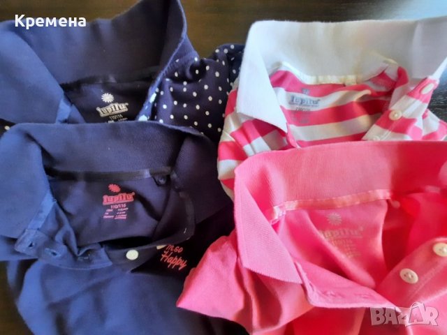 детска блузка за момиче, тип "лакосте", 110/116, 4броя-14лв, снимка 6 - Детски тениски и потници - 36789025