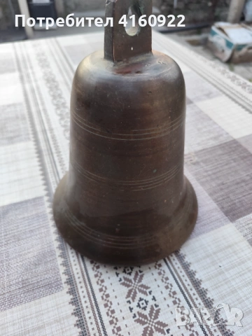 Масивна старина бронзова камбана , снимка 7 - Антикварни и старинни предмети - 53879156