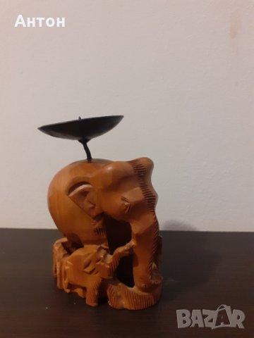 Африкански слон Свещник., снимка 8 - Антикварни и старинни предмети - 34882268
