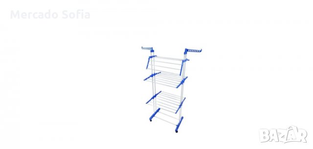  Трислойна многофункционална стойка за сушене на дрехи. , снимка 3 - Сушилници - 31461527