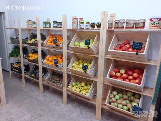 Цялостно оборудване за Плод-Зеленчук и Био магазин , снимка 3 - Стелажи и щандове - 44264882