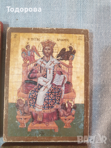 Лот 6- стари домашни икони -  5 броя, снимка 4 - Антикварни и старинни предмети - 44629509