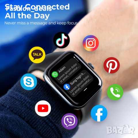 Нов Смарт часовник Фитнес гривна Тракер на активност, сън , монитор, снимка 3 - Смарт гривни - 36474923