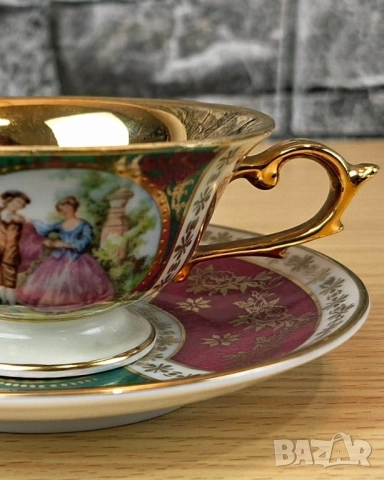 Колекционерска чаша с подложна чинийка за кафе, снимка 2 - Антикварни и старинни предмети - 52091879