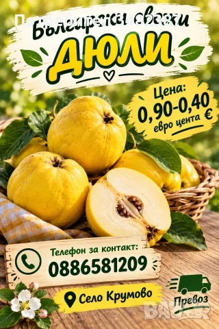 Продавам български дюли            , снимка 1 - Домашни продукти - 56452248