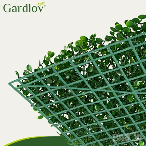 Декоративно зелено пано за тераса / Изкуствена зеленина за стена 60х40, снимка 3 - Декорация за дома - 53921825