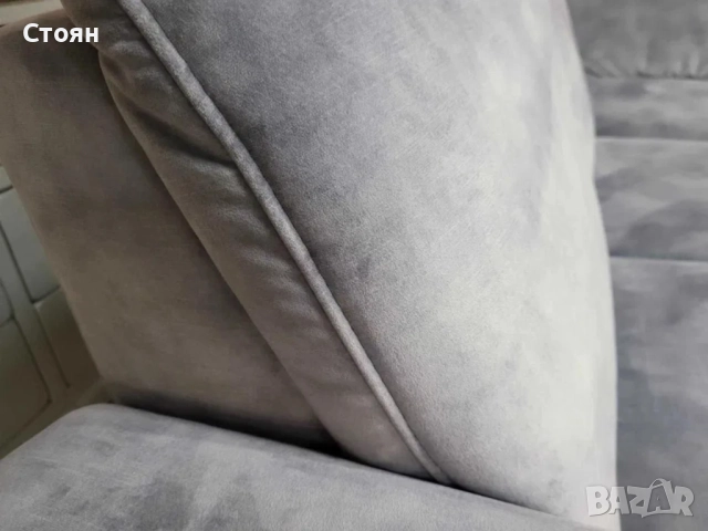 ПРОМОЦИЯ!!! Сив ъглов диван от плат с функция сън MM-ZE1126, снимка 10 - Дивани и мека мебел - 52826867