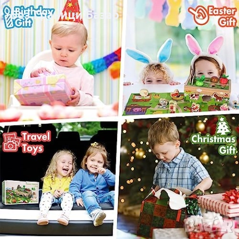 Нова Montessori дървена играчка за финa моторика и ранно развитие дете, снимка 3 - Образователни игри - 51902513