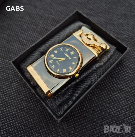  Газова запалка с вграден часовник,4 цвята, снимка 6 - Запалки - 50228891