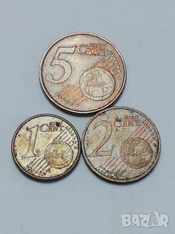 1,2 и 5 евроцента Франция от 1999 г., снимка 5 - Нумизматика и бонистика - 52587820