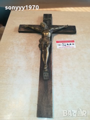 поръчан-масивен кръст с христос 53х30см 2301211616, снимка 9 - Колекции - 31528465