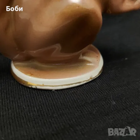 Стара Българска Порцеланова Фигура СИП Катерица Рядка Разцветка, снимка 12 - Колекции - 48811741