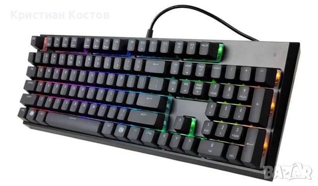 Геймърска клавиатура с LED подсветка Cooler Master, снимка 2 - Клавиатури и мишки - 42141903