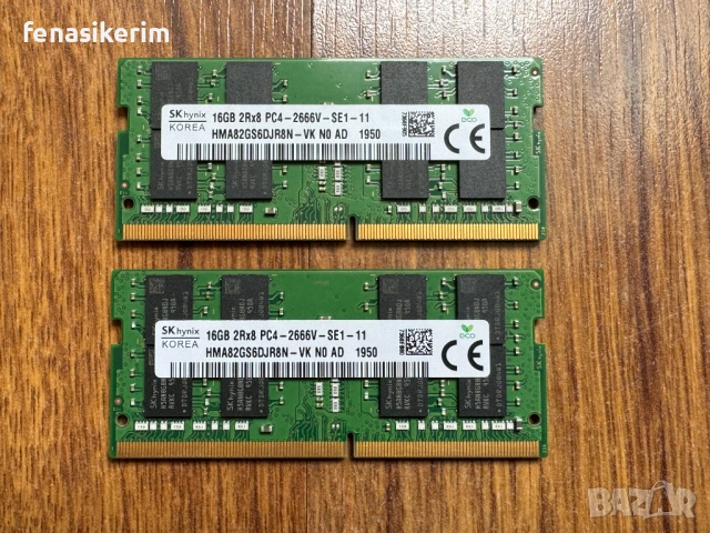 НОВА Hynix 32GB / 16GB 2666MHz DDR4 PC4 SODIMM Ram памет за лаптоп