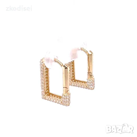 Златни обеци 3,42гр.14кр. проба:585 модел:28168-1, снимка 3 - Обеци - 48224163