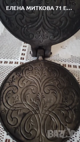 Jotul Норвегия винтидж чугунен уред за гофрети/палачинки, снимка 4 - Антикварни и старинни предмети - 50824447