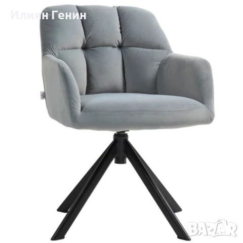 Въртящ се фотьойл HOMCOM, , снимка 5 - Столове - 51939571