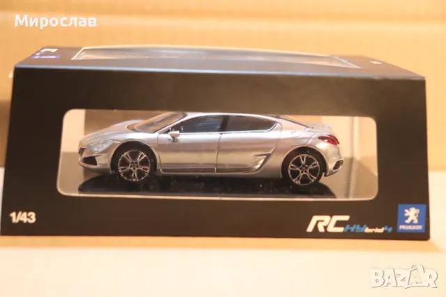 1:43 NOREV PEUGEOT RC HYBRID 4 КОЛИЧКА ИГРАЧКА МОДЕЛ, снимка 2 - Колекции - 49742697