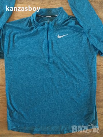 Nike Running Dry element half zip - страхотна мъжка блуза КАТО НОВА, снимка 7 - Спортни дрехи, екипи - 31320556