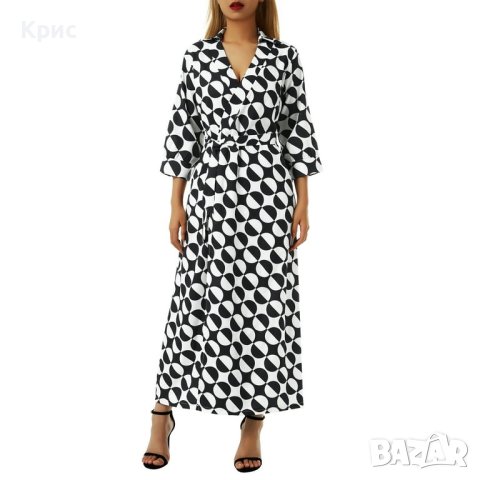 Дълга, стилна рокля размери M и L, снимка 4 - Рокли - 44492634