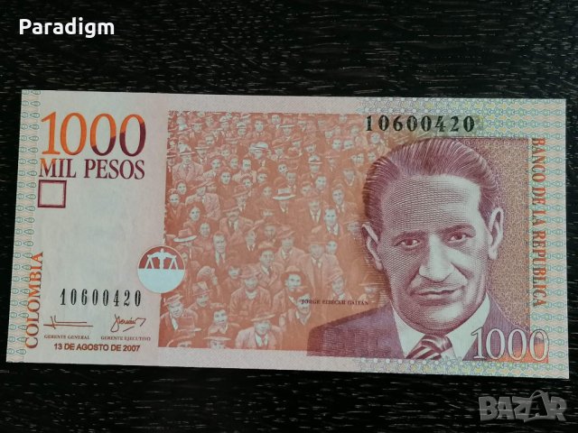 Банкнота - Колумбия - 1000 песос UNC | 2007г.