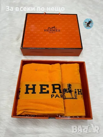 Louis Vuitton🔝Hermes Луксозни Хавлии - 2бр. в кутия - Налични Различни Цветове Код D2156, снимка 6 - Хавлиени кърпи - 49423583