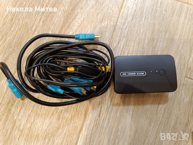 JANCANE 4K ULTRA HD HDMI USB KVM превключвател ~ 2 входа 4 изхода. BNIB, снимка 2 - Приемници и антени - 53077139