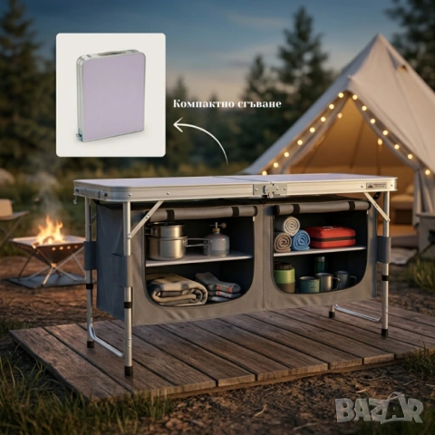 Сгъваем къмпинг шкаф. 