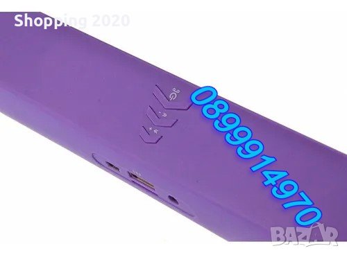 Портативна bluetooth колонка - лилава и розова, с акумулаторна батерия, радио,MP3,USB,SD карта, снимка 3 - Тонколони - 38007816