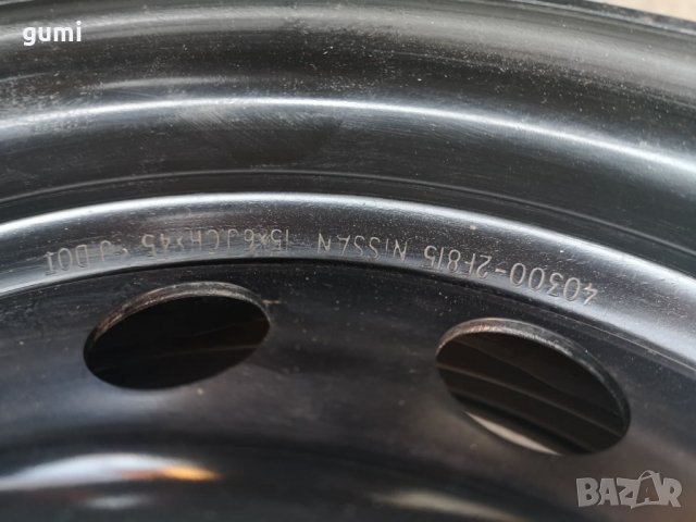 4бр 15ски джанти за Nissan , Renault ( Scala 2010-2012 ) 4x114,3mm  , снимка 3 - Гуми и джанти - 31273407
