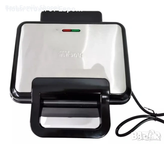 Гофретник Tristar PD-9008S  - 2 гофрети наведнъж  - размер на плочата - 23 х 16,5 - дръжка която не , снимка 3 - Гофретници - 54365925