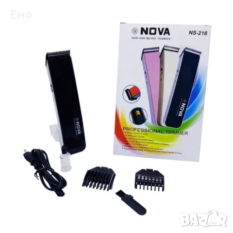 Безжична машинка-тример за подстригване и оформяне на брада Nova, снимка 6 - Машинки за подстригване - 47826342