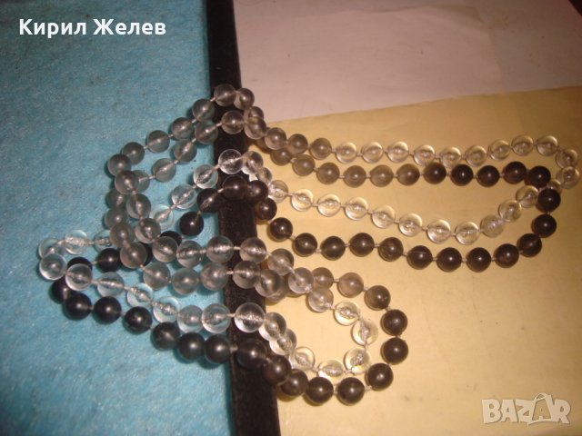 КРИСТАЛНА ВИНТИДЖ РЕТРО АРТ ОГЪРЛИЦА ГЕРДАН КОЛИЕ БЕЛ ЕПОК СТИЛ 27049