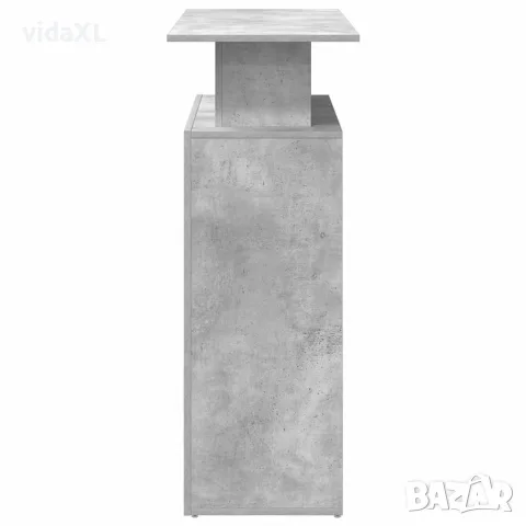 vidaXL Приемно бюро, бетонно сиво, 100x40x104 см, инженерно дърво, снимка 6 - Бюра - 56148283
