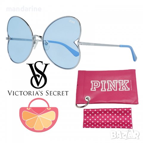 VICTORIA'S SECRET 🍊 Дамски слънчеви очила BLUE HEART нови с кутия
