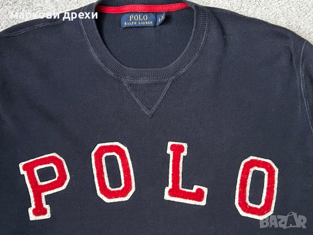 Polo Ralph Lauren Blue Sweater L, снимка 3 - Пуловери - 52964747