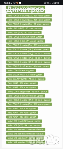 Дебитомер за Volvo/Ford Focus MK2 1TDCi, снимка 7 - Части - 51692560