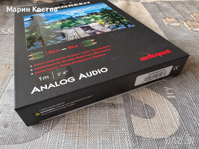 Audioquest Evergreen RCA > RCA 1.5 метра, снимка 4 - Други - 54351541