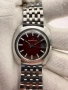 ETERNA-MATIC Automatic Date – Red Dial TV Case 70s Vintage, снимка 1