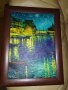 Картина-"старият Пловдив".Художествено отпечатване върху текстилна канаваца., снимка 4