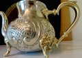 Марокански бронзов чайник,кана,орел,орнаменти. , снимка 10