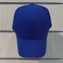 Нова изчистена шапка с козирка в тъмносин цвят, микрофибър, снимка 1 - Шапки - 37505670