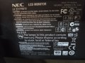 NEC LCD19WV Монитор 19 инча + кабели, снимка 5