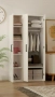 Гардероб с 3 врати и 8 рафта за дрехи , снимка 1
