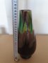 Стара керамична ваза двуцветна от соца височина 24см, снимка 4