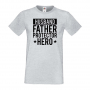Мъжка тениска Husband Daddy Protector Hero Баща, Дядо,Празник,Татко,Изненада,Повод,Рожден ден, Имен , снимка 5